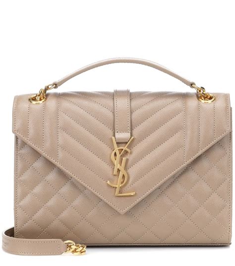 ysl monogram envelope beige|Envelope Medium shoulder bag in beige .